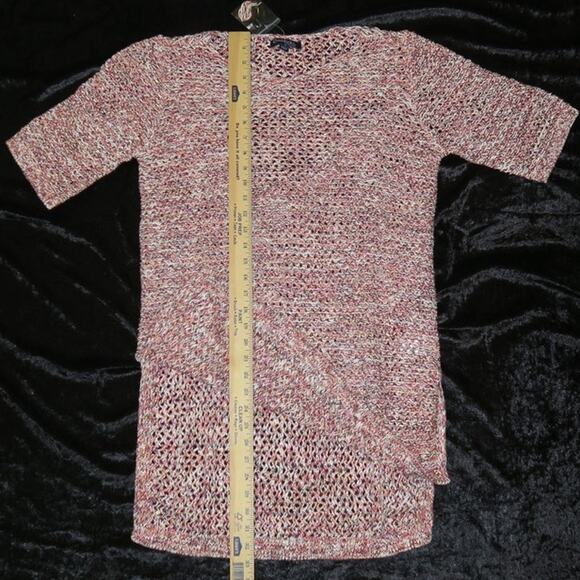 NEW Chadwick's Boston Chunky Knit Tunic Pullover Large Pink Multi 1/2 sleeve NWT - Picture 4 of 10